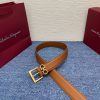 Ferragamo cài dây đai phụ nữ Chọn vật liệu cao cấp, da mềm mại và thân thiện