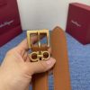 Ferragamo cài dây đai phụ nữ Chọn vật liệu cao cấp, da mềm mại và thân thiện