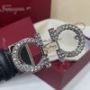 Ferragamo # cổ điển Gancio thắt lưng phụ nữ mịn da con bê
