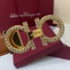 Ferragamo # cổ điển Gancio thắt lưng phụ nữ mịn da con bê
