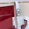 Ferragamo # cổ điển Gancio thắt lưng phụ nữ mịn da con bê