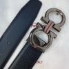 Ferragamo chiều rộng 3.5cm thiết kế cao cấp dây đai đàn ông nhập khẩu da bò hai mặt