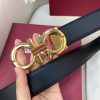Ferragamo chiều rộng 3.5cm thiết kế cao cấp dây đai đàn ông nhập khẩu da bò hai mặt
