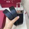 Ferragamo chiều rộng 3.5cm thiết kế cao cấp dây đai đàn ông nhập khẩu da bò hai mặt