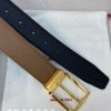 Ferragamo chiều rộng 3.5cm thiết kế cao cấp dây đai đàn ông nhập khẩu da bò hai mặt