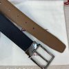 Ferragamo chiều rộng 3.5cm thiết kế cao cấp dây đai đàn ông nhập khẩu da bò hai mặt