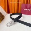 Ferragamo chiều rộng 3.5cm thiết kế cao cấp dây đai đàn ông nhập khẩu da bò hai mặt