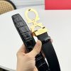 Ferragamo chiều rộng 3.5cm thiết kế cao cấp dây đai đàn ông nhập khẩu da bò hai mặt
