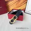 Ferragamo chiều rộng 3.8cm thiết kế cao cấp dây đai đàn ông nhập khẩu da bò hai mặt