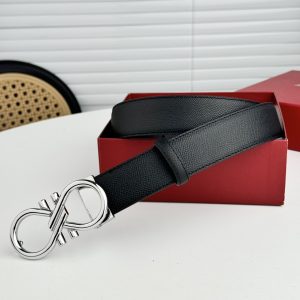 Ferragamo chiều rộng 3.5cm thiết kế cao cấp dây đai đàn ông nhập khẩu da bò hai mặt