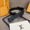 Louis Vuitton chiều rộng 40mm nguyên bản đúc nút thép
