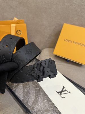 Louis Vuitton chiều rộng 40mm nguyên bản đúc nút thép
