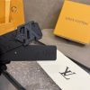 Louis Vuitton chiều rộng 40mm nguyên bản đúc nút thép