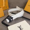 Louis Vuitton chiều rộng 40mm nguyên bản đúc nút thép