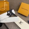 Louis Vuitton chiều rộng 40mm nguyên bản đúc nút thép