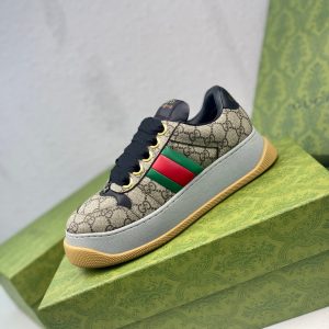 Gucci mới Screener series cặp vợ chồng mập mập giày bánh mì giày bẩn nhỏ mập ding