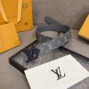 Louis Vuitton chiều rộng 40mm nguyên bản đúc nút thép