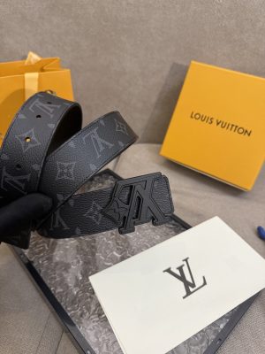 Louis Vuitton chiều rộng 40mm nguyên bản đúc nút thép