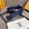Louis Vuitton chiều rộng 40mm nguyên bản đúc nút thép