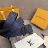 Louis Vuitton chiều rộng 40mm nguyên bản đúc nút thép