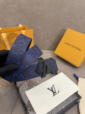 Louis Vuitton chiều rộng 40mm nguyên bản đúc nút thép