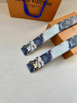 Louis Vuitton chiều rộng 40mm nguyên bản đúc nút thép