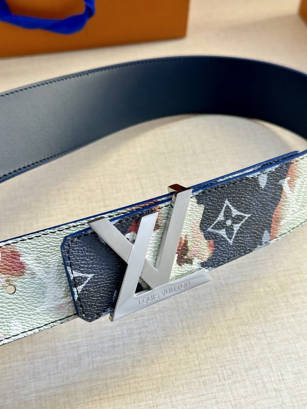 Louis Vuitton chiều rộng 40mm nguyên bản đúc nút thép