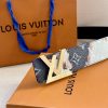 Louis Vuitton chiều rộng 40mm nguyên bản đúc nút thép