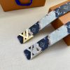 Louis Vuitton chiều rộng 40mm nguyên bản đúc nút thép