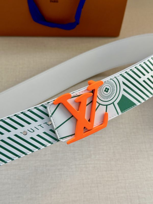 Louis Vuitton chiều rộng 40mm nguyên bản đúc nút thép