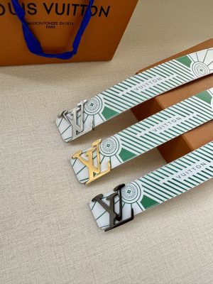 Louis Vuitton chiều rộng 40mm nguyên bản đúc nút thép