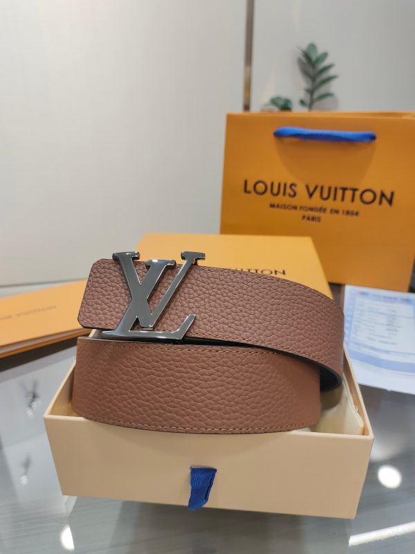 Louis Vuitton chiều rộng 40mm nguyên bản đúc nút thép