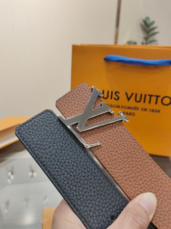 Louis Vuitton chiều rộng 40mm nguyên bản đúc nút thép