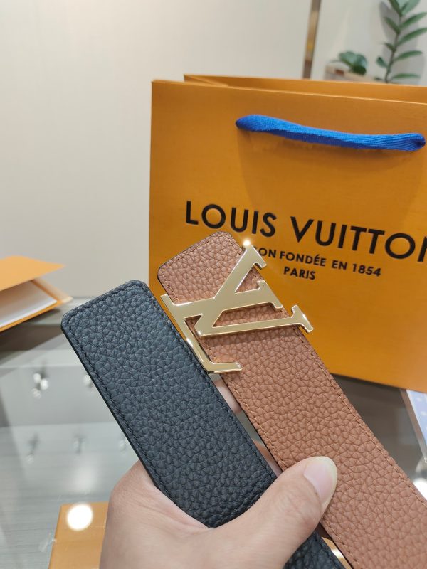 Louis Vuitton chiều rộng 40mm nguyên bản đúc nút thép