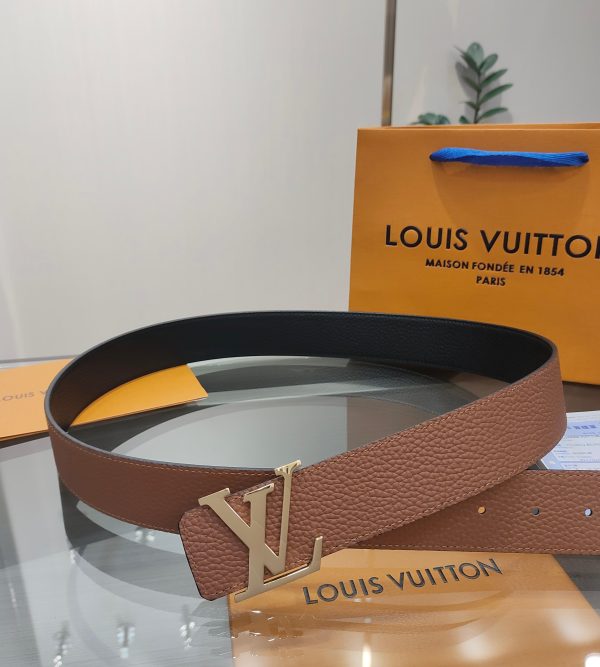 Louis Vuitton chiều rộng 40mm nguyên bản đúc nút thép
