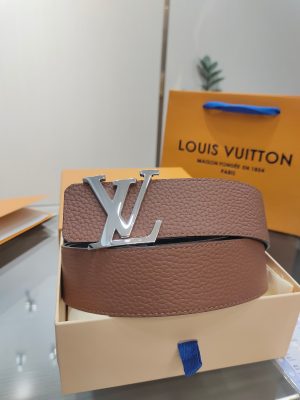 Louis Vuitton chiều rộng 40mm nguyên bản đúc nút thép