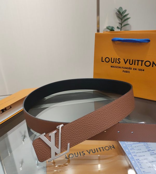 Louis Vuitton chiều rộng 40mm nguyên bản đúc nút thép