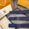 Louis Vuitton chiều rộng 40mm nguyên bản đúc nút thép