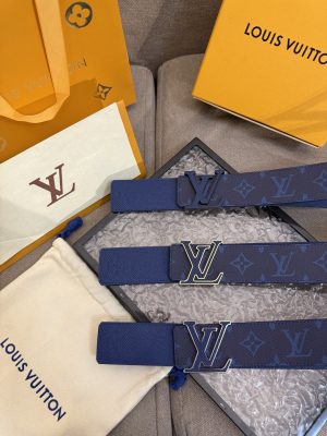 Louis Vuitton chiều rộng 40mm nguyên bản đúc nút thép