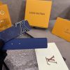Louis Vuitton chiều rộng 40mm nguyên bản đúc nút thép