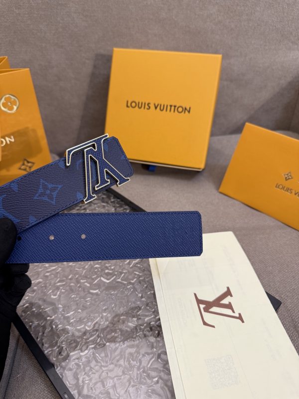 Louis Vuitton chiều rộng 40mm nguyên bản đúc nút thép