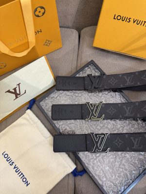 Louis Vuitton chiều rộng 40mm nguyên bản đúc nút thép