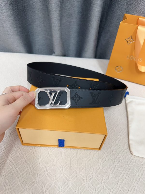 Louis Vuitton chiều rộng 40mm nguyên bản đúc nút thép