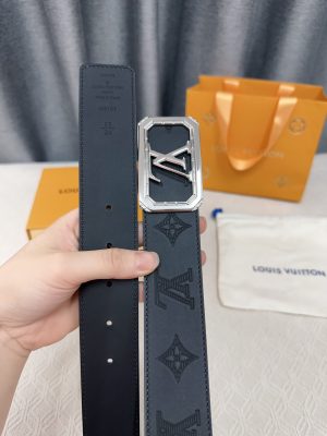Louis Vuitton chiều rộng 40mm nguyên bản đúc nút thép
