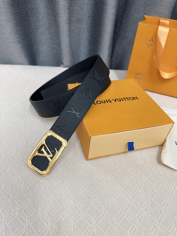 Louis Vuitton chiều rộng 40mm nguyên bản đúc nút thép