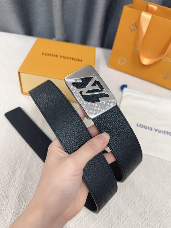 Louis Vuitton chiều rộng 40mm nguyên bản đúc nút thép