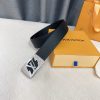 Louis Vuitton chiều rộng 40mm nguyên bản đúc nút thép