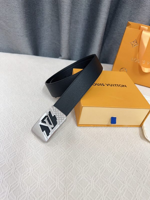 Louis Vuitton chiều rộng 40mm nguyên bản đúc nút thép