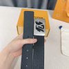 Louis Vuitton chiều rộng 40mm nguyên bản đúc nút thép