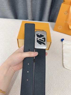 Louis Vuitton chiều rộng 40mm nguyên bản đúc nút thép